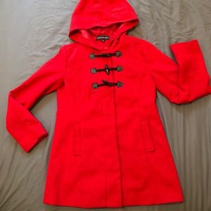Red Pea Coat (Fall Jacket)